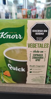 Knorr Sopa Quick Vegetales 1x5 sob